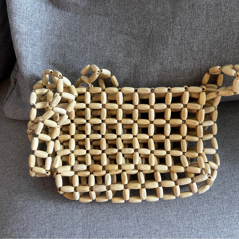 Wooden Beaded Handbag